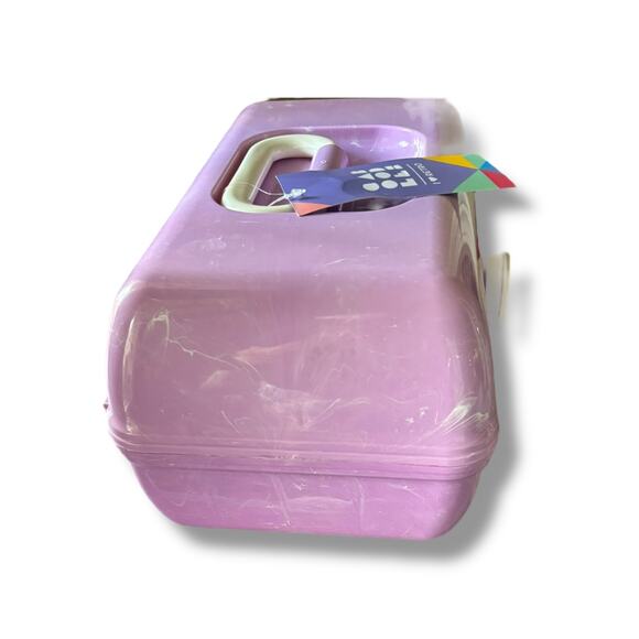 Caboodles On-The-Go-Girl Classic Cosmetic Case, Purple Marble Lilac NEW - Picture 3 of 11